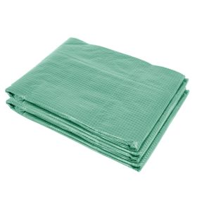 Outsunny 19.7' x 9.8' x 6.6' Plastic Greenhouse Cover Replacement, Heavy Duty Waterproof Tarp for Hoop House, Sheeting with 12 Windows, Door & Reinfor (Color: as Pic)